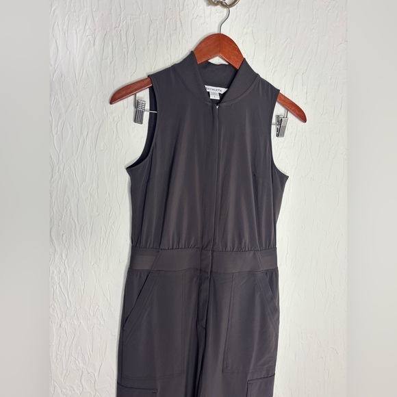 Athleta Brooklyn Utility Jumpsuit Plum Color Size 2 - Picture 7 of 12